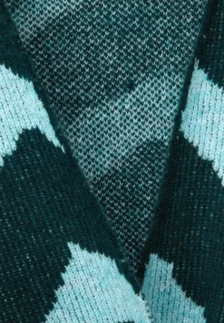 Gemusterter Longcardigan