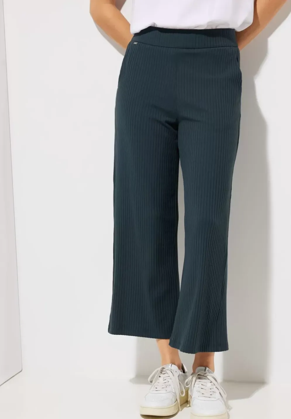 Gerippte Loose Fit Hose