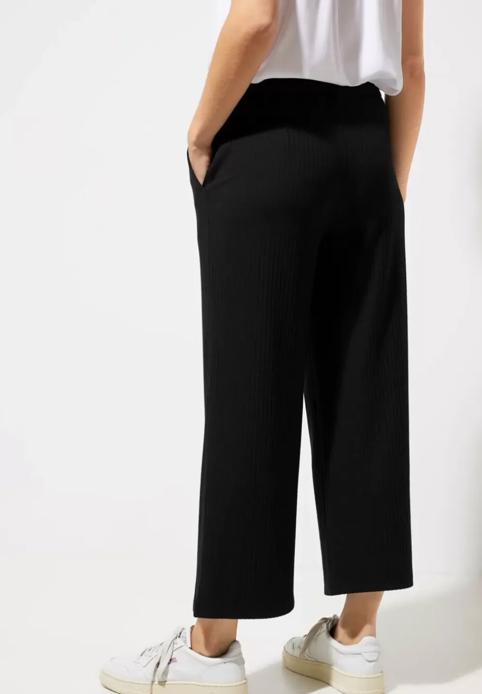 Gerippte Loose Fit Hose