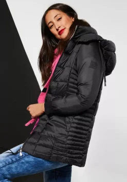 Gesteppter Mantel Mit Zipper