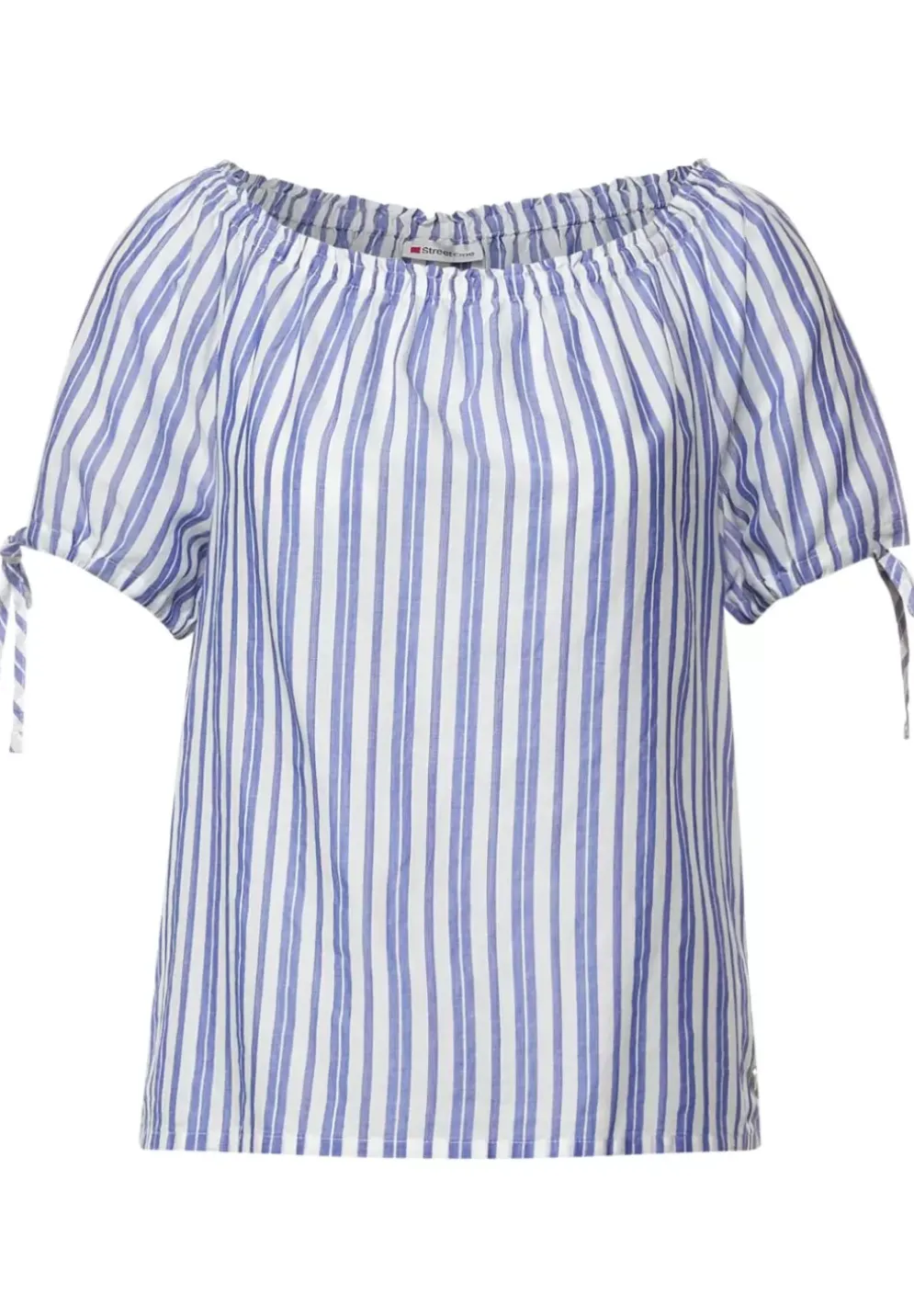 Gestreifte Carmenbluse