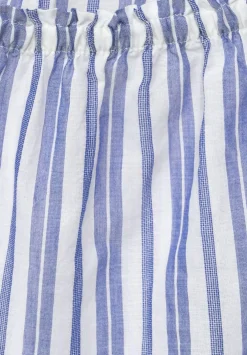 Gestreifte Carmenbluse