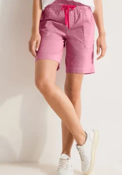 Gestreifte Loose Fit Bermuda