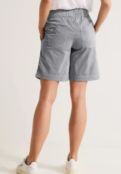 Gestreifte Loose Fit Bermuda