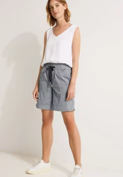 Gestreifte Loose Fit Bermuda