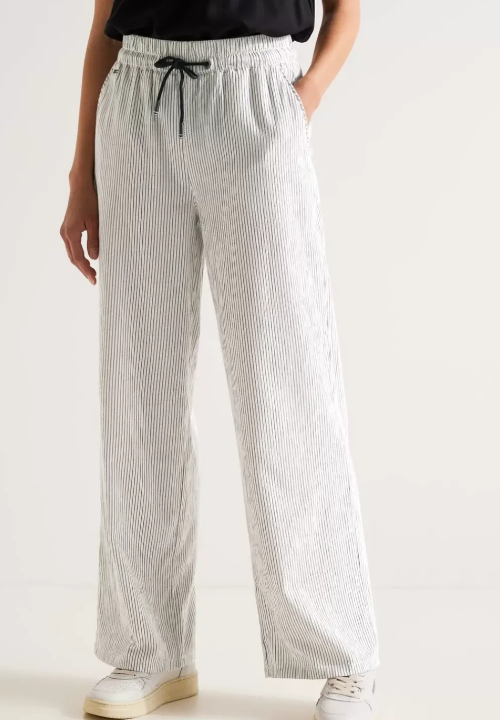 Gestreifte Loose Fit Hose