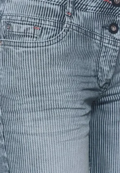 Gestreifte Loose Fit Shorts