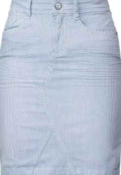 Gestreifter Jeansrock