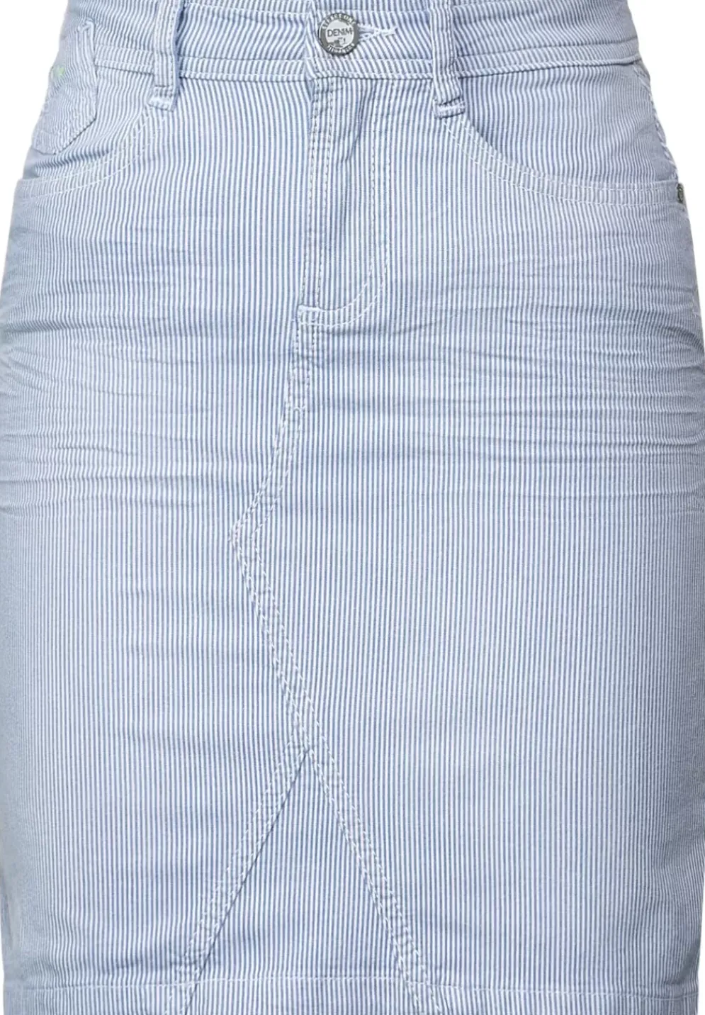 Gestreifter Jeansrock