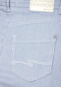 Gestreifter Jeansrock