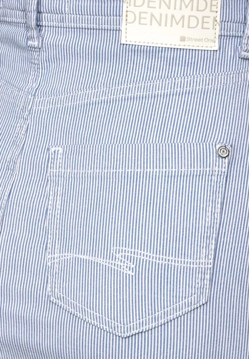 Gestreifter Jeansrock