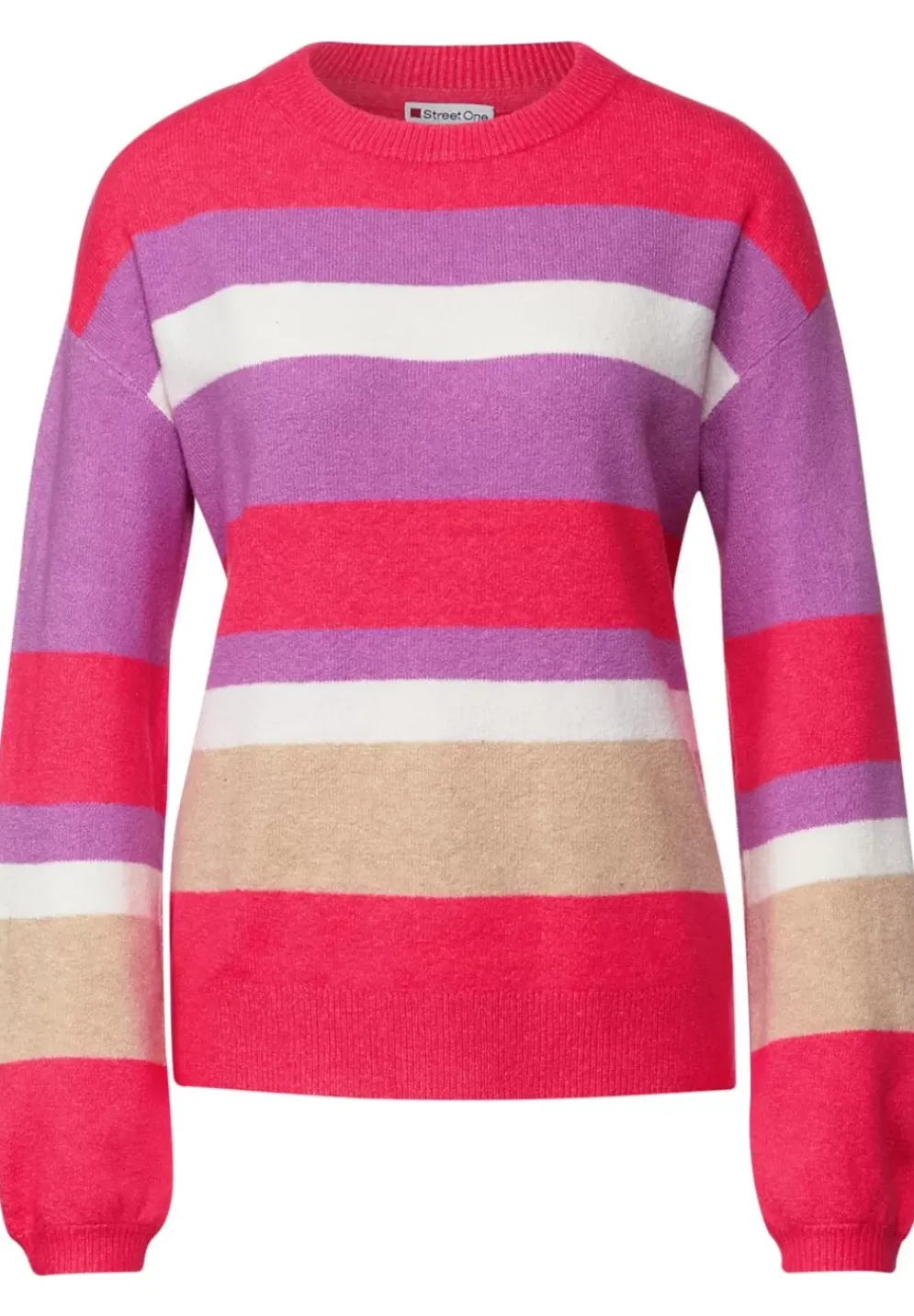 Gestreifter Strickpullover