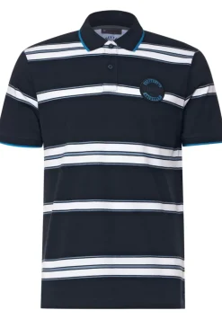 Gestreiftes Piquee Poloshirt