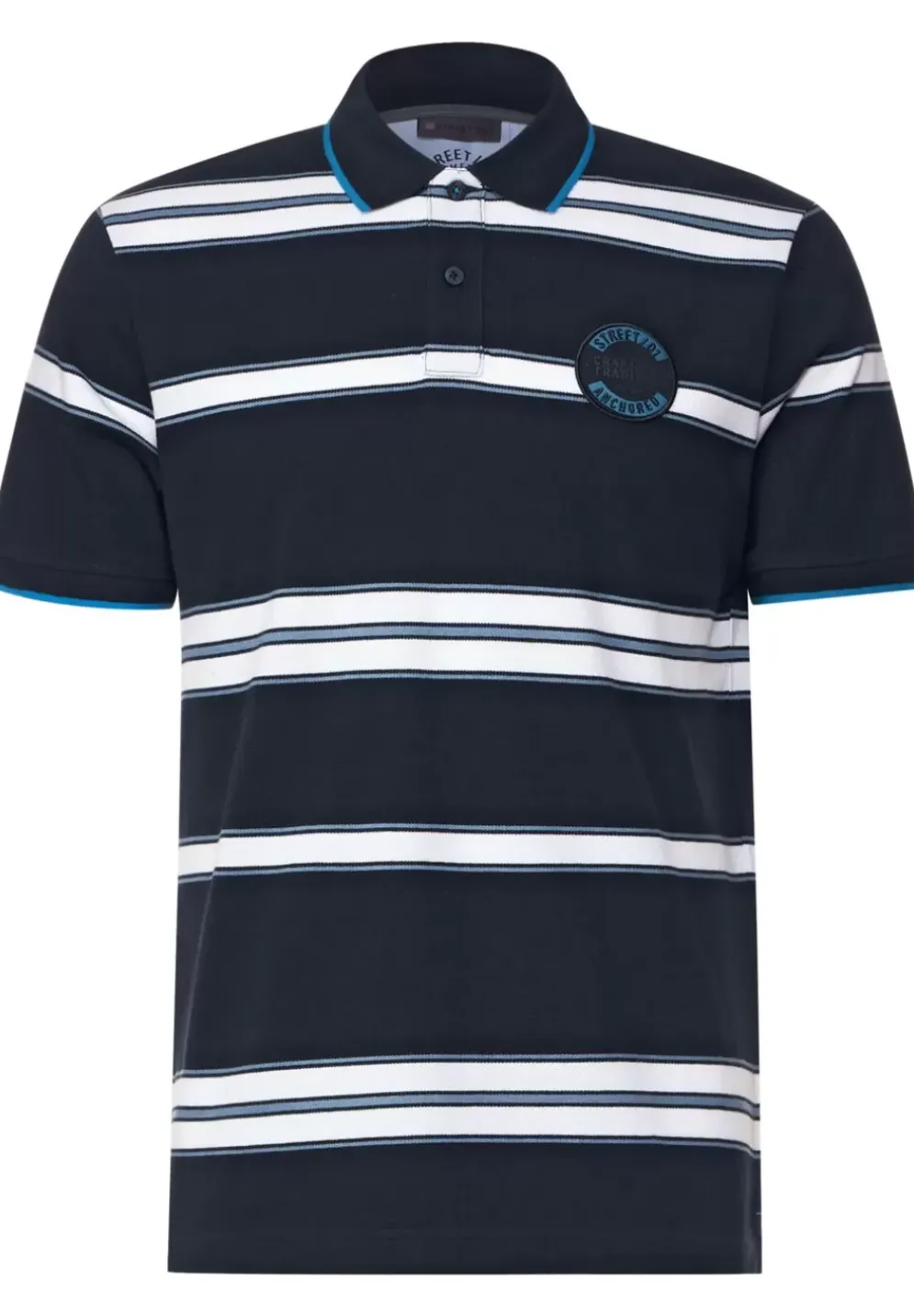 Gestreiftes Piquee Poloshirt