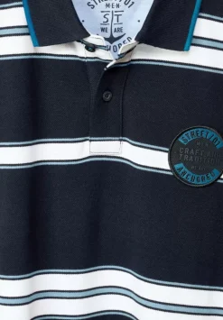 Gestreiftes Piquee Poloshirt
