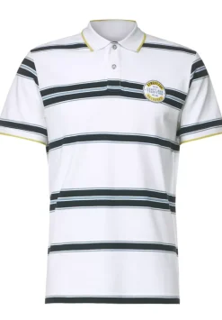 Gestreiftes Piquee Poloshirt