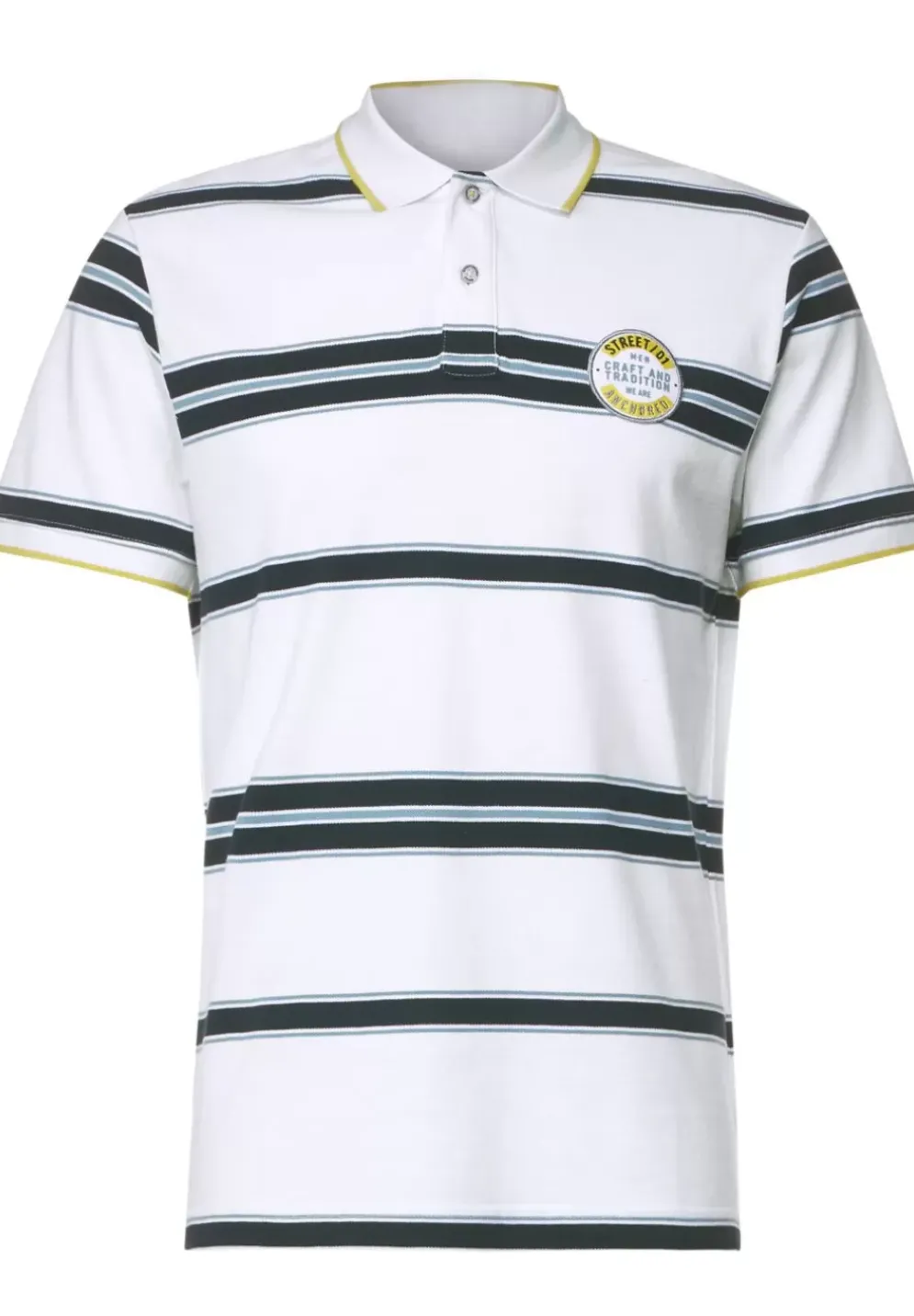 Gestreiftes Piquee Poloshirt