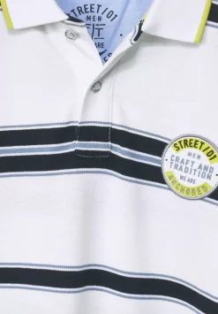 Gestreiftes Piquee Poloshirt