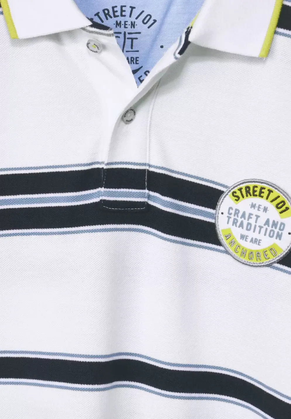 Gestreiftes Piquee Poloshirt