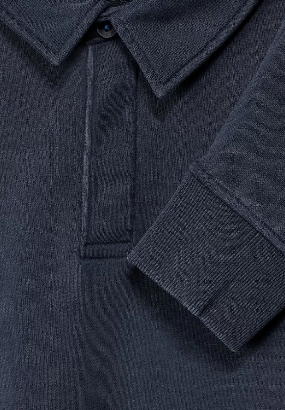 Gewaschenes Polo Sweatshirt