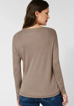 Glanzendes Shirt Mit Wording