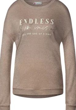 Glanzendes Shirt Mit Wording