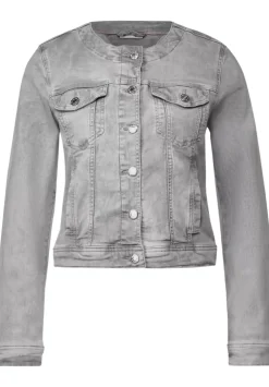 Graue Jeansjacke
