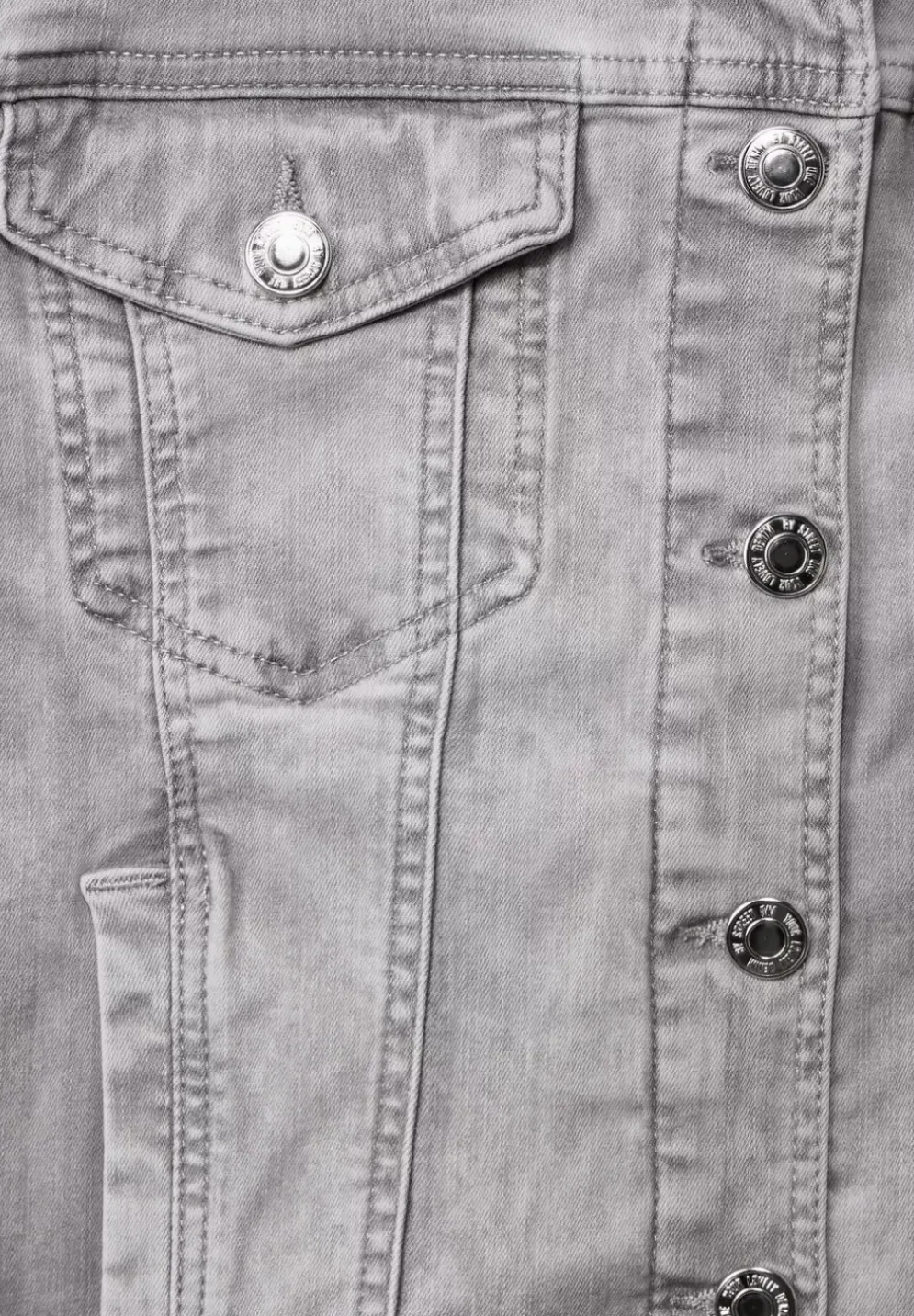 Graue Jeansjacke