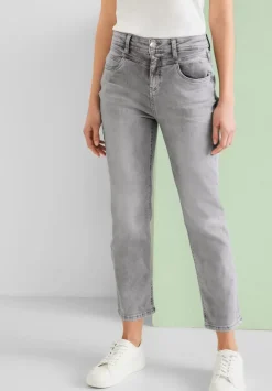 Graue Slim Fit Jeans