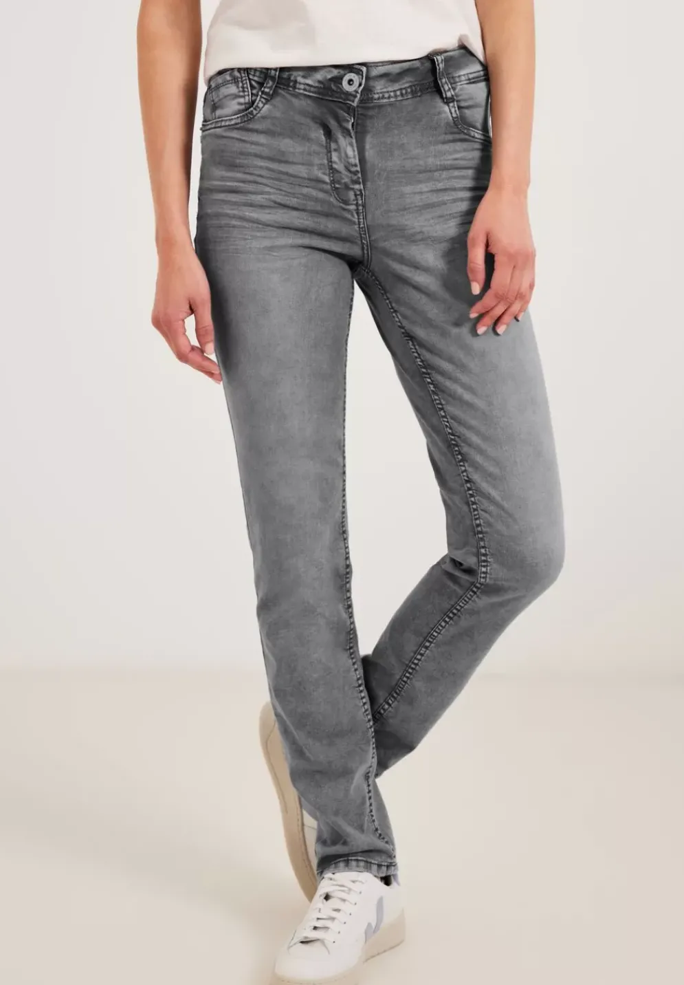Graue Slim Fit Jeans