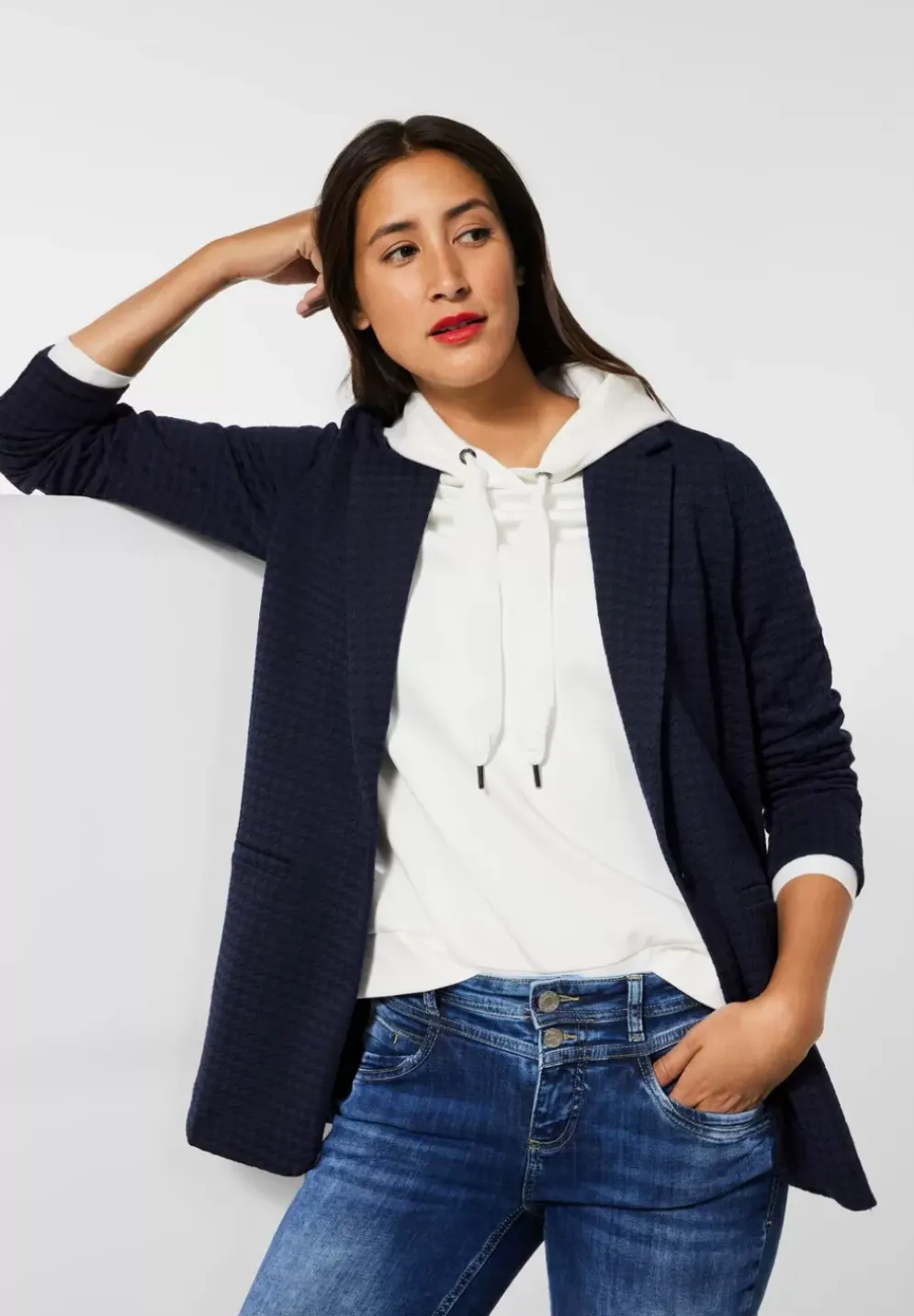 Hahnentritt Long Blazer
