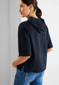 Halbarm Kapuzenpullover