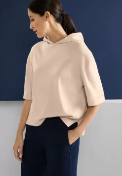 Halbarm Kapuzenpullover