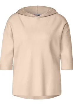 Halbarm Kapuzenpullover