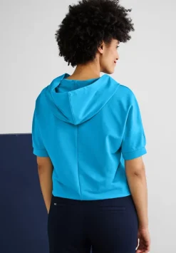 Halbarm Kapuzenshirt