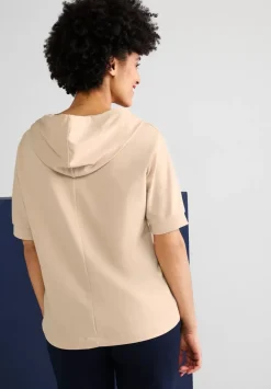 Halbarm Kapuzenshirt