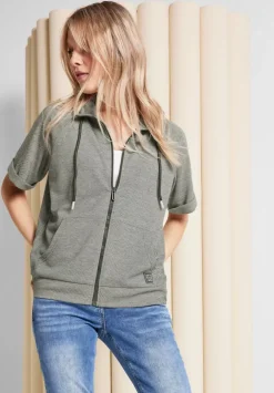 Halbarm Sweatshirtjacke