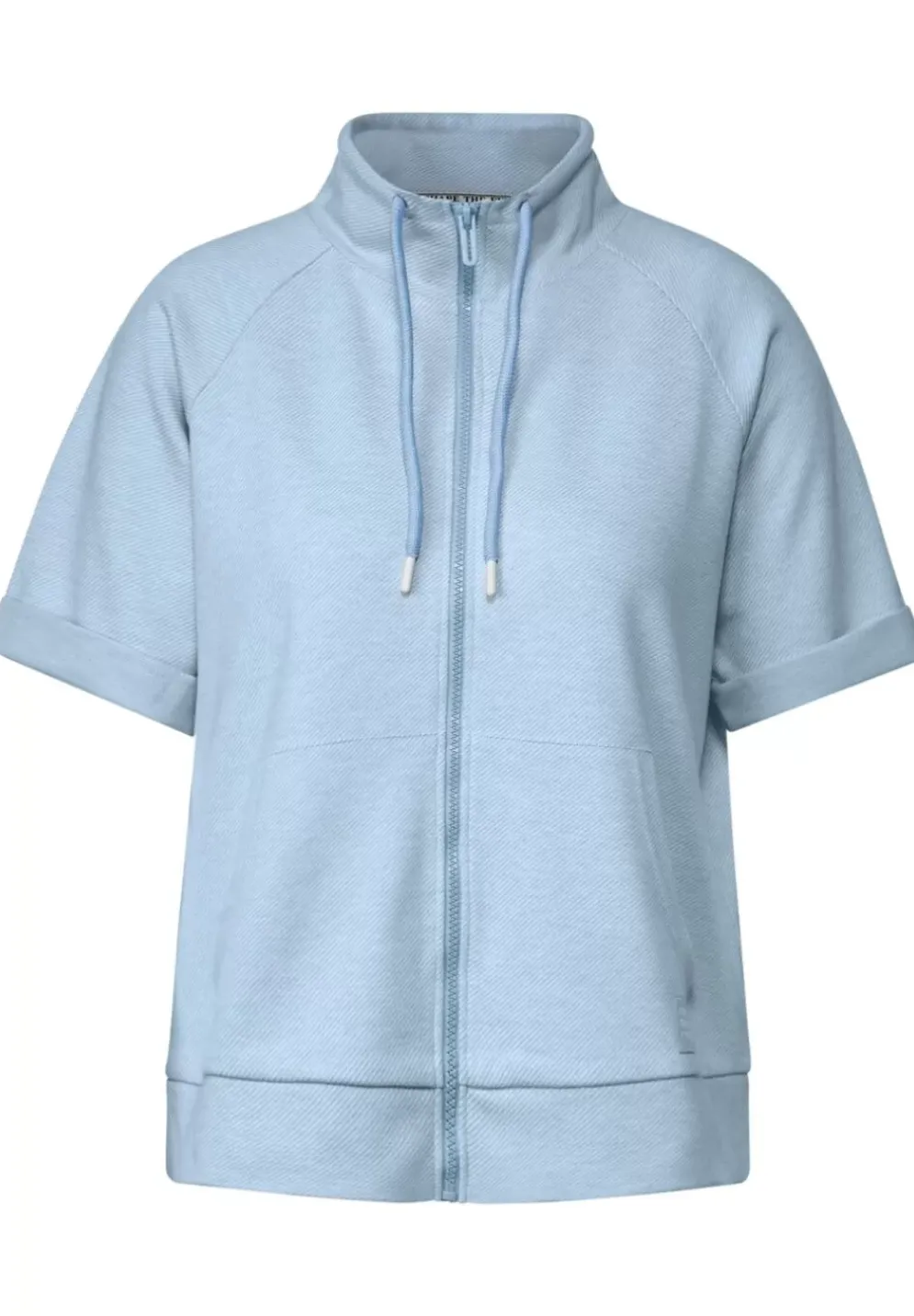Halbarm Sweatshirtjacke