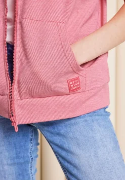 Halbarm Sweatshirtjacke