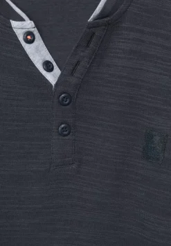 Henley Shirt In Unifarbe