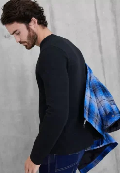 Henley Shirt In Unifarbe