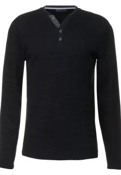 Henley Shirt In Unifarbe