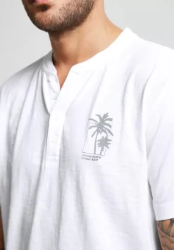 Henleyshirt In Garment Dye