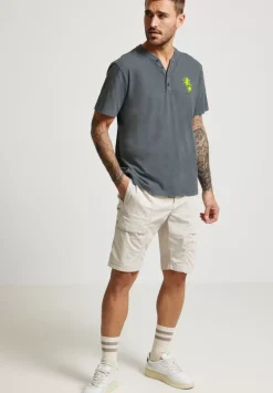 Henleyshirt In Garment Dye