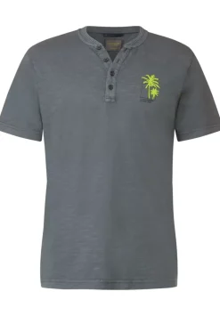 Henleyshirt In Garment Dye