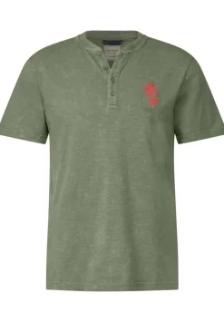 Henleyshirt In Garment Dye