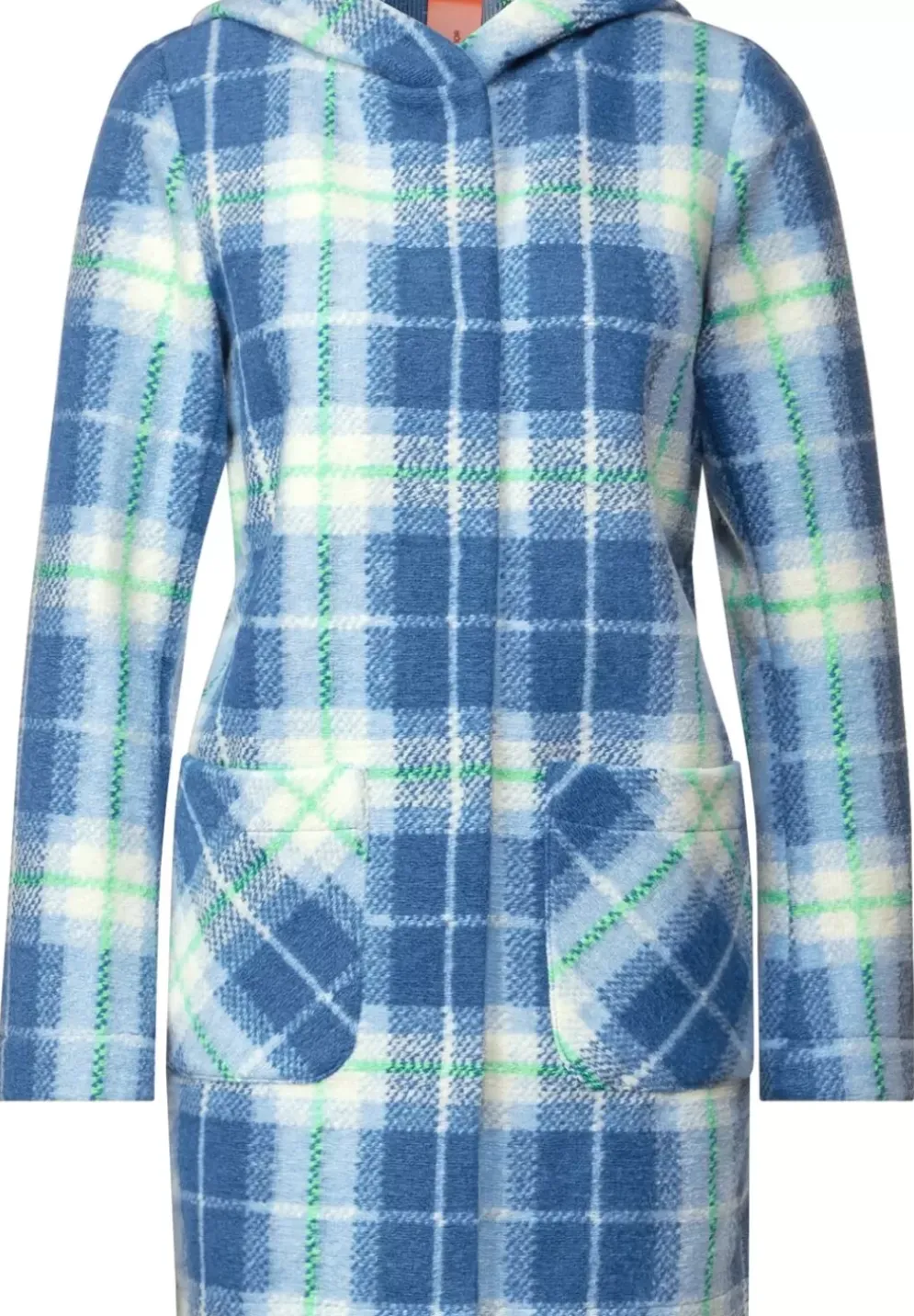 Hoodie Jacke Mit Karomuster