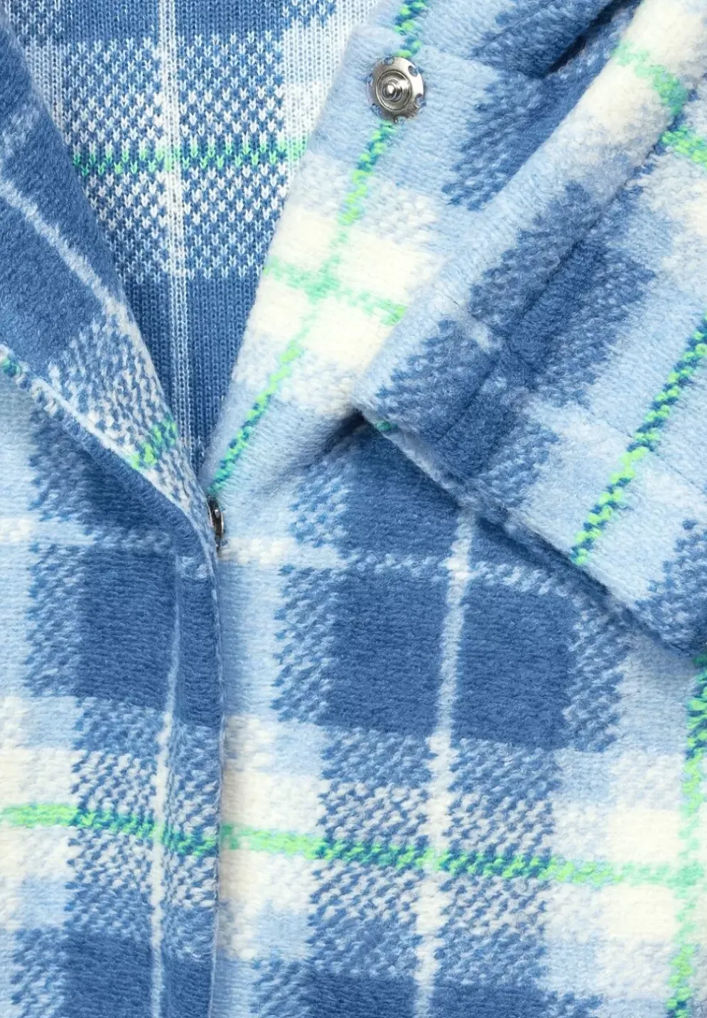 Hoodie Jacke Mit Karomuster