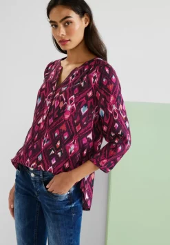 Ikat Bluse Mit 3/4 Armel