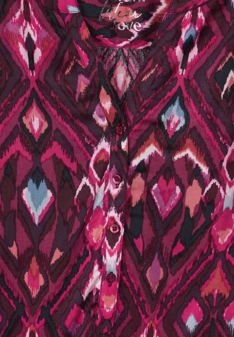 Ikat Bluse Mit 3/4 Armel